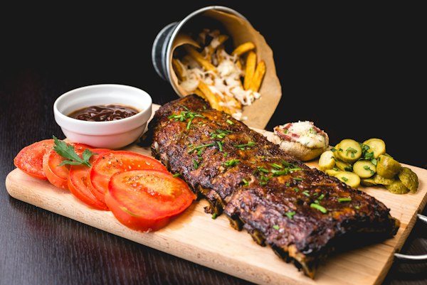 Smoked BBQ ribs
